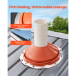 VEVOR Metal Roof Pipe Flashing Boot ταιριάζει 10" - 19" Pipe High Temp Red Silicone