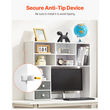 VEVOR Desktop Bookshelf White Desktop Storage Organizer 3 επιπέδων για γραφείο και σπίτι