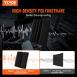 VEVOR Acoustic Foam Panels 4 Pack 16,5 x 6,3 x 12 in Adhesive for Wall Cails