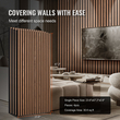 Ακουστικά πάνελ VEVOR Wood Slat 23,6 x 47,2 ιντσών για μοντέρνα διακόσμηση τοίχου καρυδιά