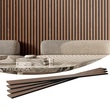Ακουστικά πάνελ VEVOR Wood Slat 7,9 x 94,5 ιντσών για μοντέρνα διακόσμηση τοίχου καρυδιά