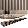 Ακουστικά πάνελ VEVOR Wood Slat 7,9 x 94,5 ιντσών για μοντέρνα διακόσμηση τοίχων Ασημένιο ξύλο