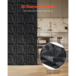 VEVOR 3D πάνελ τοίχου 33-συσκευασία 11,81x11,81&#039;&#039; PVC 32 τετραγωνικών ποδιών με κάλυψη Diamond Black