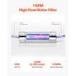 VEVOR 220V 8W UV καθαριστής νερού 1GPM Φίλτρο υπεριώδους καθαριστή νερού