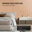VEVOR Wood Slat Acoustic Panels 8 τμχ 96 x 6 ιντσών WPC για μοντέρνο ξύλο τέφρας τοίχου