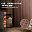 VEVOR Wood Slat Acoustic Panels 8 τμχ 96 x 6 ιντσών WPC για μοντέρνο τοίχο Dark Teak