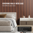 VEVOR Wood Slat Acoustic Panels 8 τμχ 96 x 6 ιντσών WPC για μοντέρνο τοίχο Dark Teak