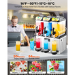 VEVOR Εμπορική Μηχανή Γλυκού 15Lx3 Δεξαμενή Margarita Smoothie Παγωμένης Ποτής