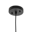 GLOBOSTAR® AGROS 61591 Κρεμαστό Φωτιστικό Οροφής Κήπου με Ντουί 1 x E27 AC 220-240V Αδιάβροχο IP65 - Λευκό & Μάυρο - Μ20 x Π20 x Υ22cm