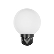 GLOBOSTAR® AGROS 61592 Φωτιστικό Τοίχου - Απλίκα Κήπου με Ντουί 1 x E27 AC 220-240V Αδιάβροχο IP65 - Λευκό & Μάυρο - Μ20 x Π20 x Υ30cm