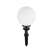 GLOBOSTAR® AGROS 61593 Φωτιστικό Κήπου / Καρφωτό με Ντουί 1 x E27 AC 220-240V Αδιάβροχο IP65 - Λευκό & Μάυρο - Μ20 x Π20 x Υ54cm
