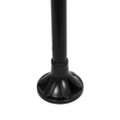 GLOBOSTAR® AGROS 61598 Φωτιστικό Κολωνάκι Κήπου με Ντουί 2 x E27 AC 220-240V Αδιάβροχο IP65 - Λευκό & Μάυρο - Μ75 x Π30 x Υ240cm