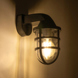 GLOBOSTAR® AGRE 61711 Φωτιστικό Τοίχου - Απλίκα Κήπου με Ντουί 1 x E27 AC 220-240V Αδιάβροχο IP65 - Μάυρο - Μ18 x Π11.5 x Υ22cm