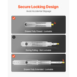 VEVOR 1 ζεύγος συρταριών 16-60 ιντσών με ρουλεμάν soft-close, πλήρης επέκταση