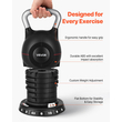 Ρυθμιζόμενο Kettlebell VEVOR με 7 επίπεδα βάρους 1,5/3/4,5/6/7,5/9/10 kg