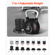 Ρυθμιζόμενο Kettlebell VEVOR με 7 επίπεδα βάρους 1,5/3/4,5/6/7,5/9/10 kg