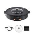 VEVOR Hot Pot με Γκριλ Ηλεκτρική ψησταριά και ζεστή κατσαρόλα 1800W 2 σε 1 χωρίς καπνό