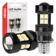 ΛΑΜΠΑΚΙΑ LED T15 W16W 12V/24V LED CAN-BUS 15xSMD 2835 ΛΕΥΚΟ ΦΩΣ 5.500K (ΣΕ ΧΡΩΜΑ ΜΑΥΡΟ) AMIO - 2 ΤΕΜ.