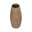 GloboStar® Artificial Garden FRANCISCO 21240 Διακοσμητικό Πλεκτό Καλάθι - Κασπώ Γλάστρα - Flower Pot Μπεζ Μ20 x Π20 x Υ41cm