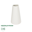 GloboStar® Artificial Garden CONSOLI 21287 Διακοσμητικό Κεραμικό Βάζο Μπεζ Μ14 x Π14 x Υ25cm