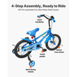 Παιδικό Ποδήλατο VEVOR 45,72 cm, Παιδικό Ποδήλατο BMX για Αγόρια & Κορίτσια Ηλικίας 5-10 ετών