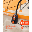 Αντλία VEVOR με κουπί, ηλεκτρική αντλία αέρα SUP 20PSI με υποδοχή αυτοκινήτου 12V DC