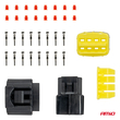 ΦΙΣΑ ΣΥΝΔΕΣΗΣ ΜΕ ΥΠΟΔΟΧΗ 8 PIN Φ2,2mm ΑΔΙΑΒΡΟΧΗ AMIO - 1 τεμ.