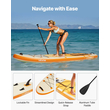Φουσκωτή σανίδα surf VEVOR Stand Up, σανίδα surf 3,35μ με αξεσουάρ κουπιού