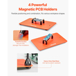 Σταθμός συγκόλλησης VEVOR Magnetic Helping Hands 3X μεγεθυντικός φακός, βάση αεροβόλου