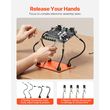 Βάση μαγνητικού σταθμού συγκόλλησης VEVOR Helping Hands για πιστόλι θερμού αέρα, 6 βάσεις πλακέτας