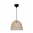 GloboStar® CESTINO 204-0178 Boho Κρεμαστό Φωτιστικό Οροφής Μονόφωτο 1 x E27 AC 220-240V IP20 Μπεζ - Μ30 x Π30 x Υ25cm