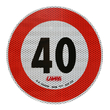 ΣΗΜΑ ΤΑΧΥΤΗΤΑΣ ΧΙΛΙΟΜΕΤΡΩΝ 40km/h ΑΥΤΟΚΟΛΛΗΤΟ LAMPA - 1 ΤΕΜ.