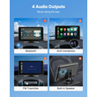 Στερεοφωνικό αυτοκινήτου VEVOR Ραδιόφωνο CarPlay Οθόνη αφής 7 σε Apple Android Κάμερα αυτόματης οπισθοπορείας