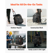Τσάντα εργαλείων VEVOR Rolling Tool Bag 25 θέσεων, βαρέως τύπου, με ρόδες