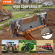 Πλάκα σύνδεσης Skid Steer VEVOR 1/4" 3000lbs Γρήγορη σύνδεση Δέκτης 2,28