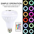 100288 Λάμπα E27 12Watt Bluetooth με Ηχείο και Ασύρματο Χειριστήριο RGBW