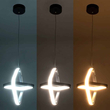 Bianca Κρεμαστό Φωτιστικό Οροφής LED CCT 20W AC 220-240V Μαύρο