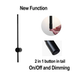 101445 DISON LED Φωτιστικό Τοίχου/Απλίκα ράβδος (Stick) 15W Θερμό Λευκό 3000Κ Μ80 x Π9.5 x Υ9.5cm Dimmable + ON/OFF