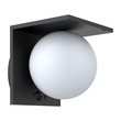 Solar LED Sfera Απλίκα Εξωτερικού Χώρου 1000LM με PIR Αισθητήρα και 4 Λειτουργίες Φωτισμού – IP54