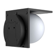 Solar LED Sfera Απλίκα Εξωτερικού Χώρου 1000LM με PIR Αισθητήρα και 4 Λειτουργίες Φωτισμού – IP54