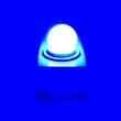 100091 Λάμπα LED E27 G45 Γλομπάκι 2W 80lm 260° AC 220-240V IP20 Φ4.5 x Υ6.9cm - 2 Χρόνια Εγγύηση Μπλέ