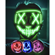 100595 Μάσκα με φωτισμό Led Neon Κόκκινο
