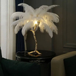 Ostrich Feather Επιτραπέζιο Φωτιστικό με πούπουλο D60