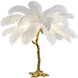 Ostrich Feather Επιτραπέζιο Φωτιστικό με πούπουλο D60