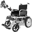 VEVOR Electric Wheelchair for Adults Seniors, 265 lbs Weight Capacity, 17.5in Width Lightweight Foldable Motorized Power Wheelchairs, UP to 12.5Miles Range All Terrain Power Chair, Adjustable Backrest  | VEVOR US
