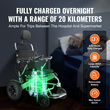 VEVOR Electric Wheelchair for Adults Seniors, 300 lbs Weight Capacity, 20 in Width Lightweight Foldable Motorized Power Wheelchairs, Long Range All Terrain Aluminum Alloy Chair, Adjustable Backrest  | VEVOR US