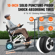 VEVOR Electric Wheelchair for Adults Seniors, 300 lbs Weight Capacity, 20 in Width Lightweight Foldable Motorized Power Wheelchairs, Long Range All Terrain Aluminum Alloy Chair  | VEVOR US
