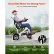 Electric Wheelchair 300lbs Capacity Foldable Lightweight 13 Mile | VEVOR US