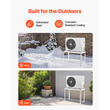 Mini Split Ground Stand Adjustable Anti Vibration for 9000-18000 BTU | VEVOR US