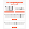 Baby Gate 192 Inch Extra Wide 28 Inch High 8-Panel Foldable Dog Gate Black | VEVOR US